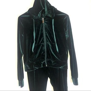 Velvet Green Track Suit